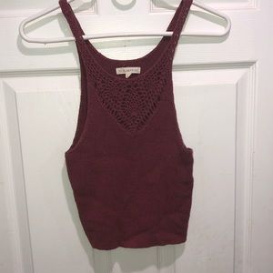 Boho crochet tank
